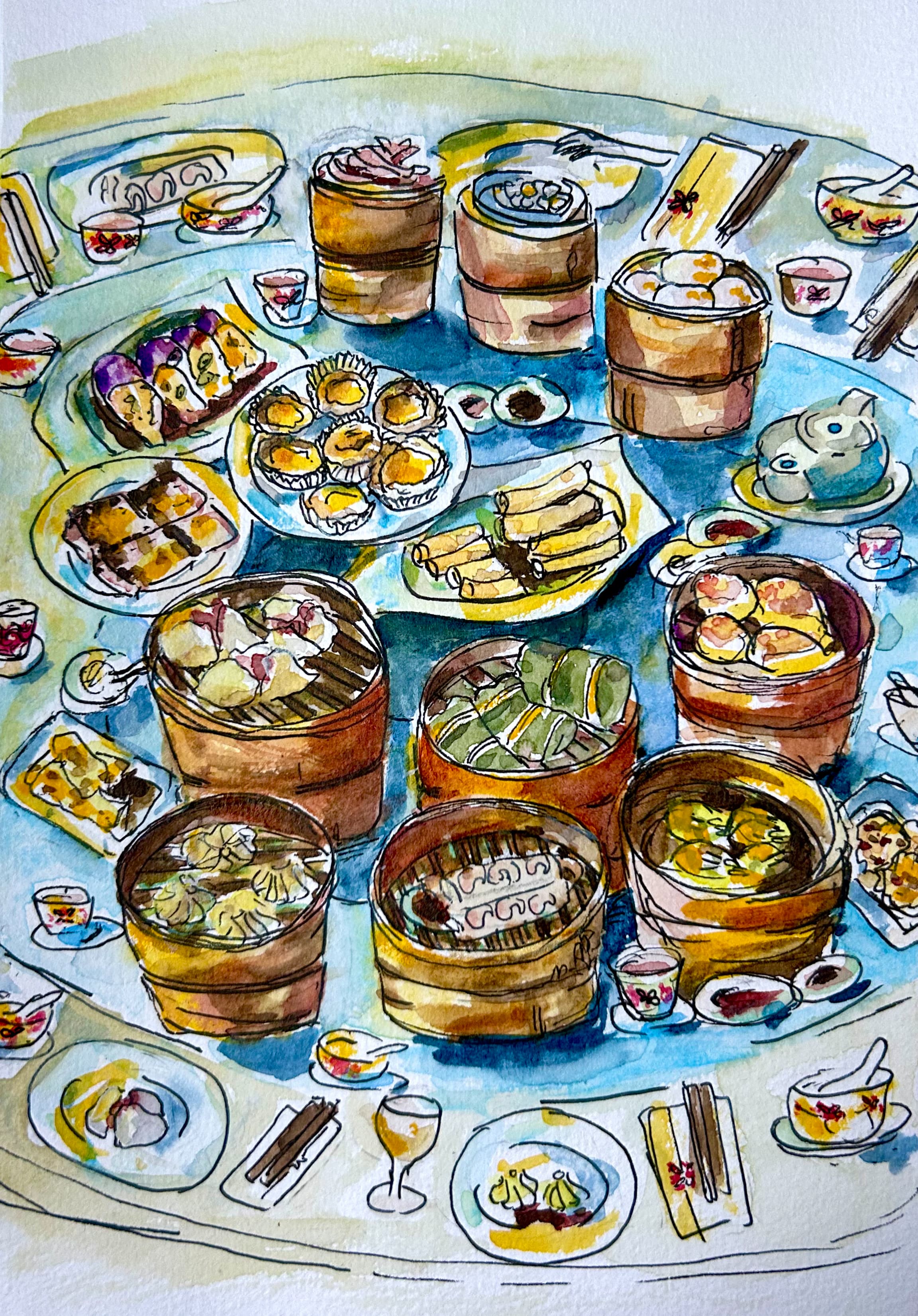 dimsum watercolor — image 1